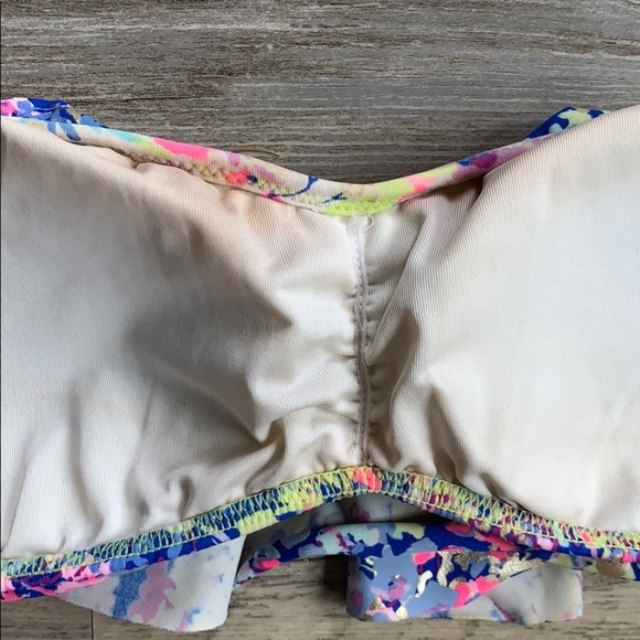 Women's Victoria’s Secret Swimsuit Strapless Bikini Top With Tie Straps Medium - Picture 9 of 14